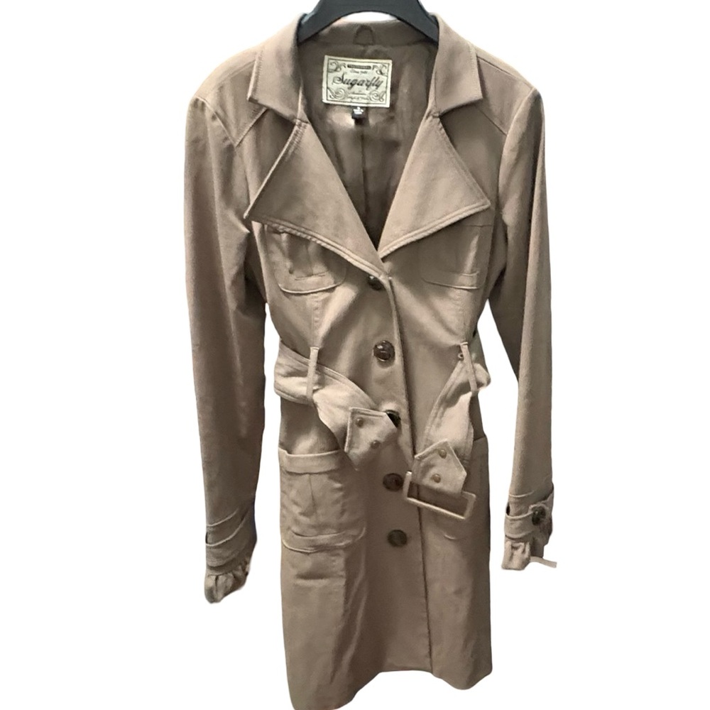 Sugarfly Taupe Trench Coat with Belt